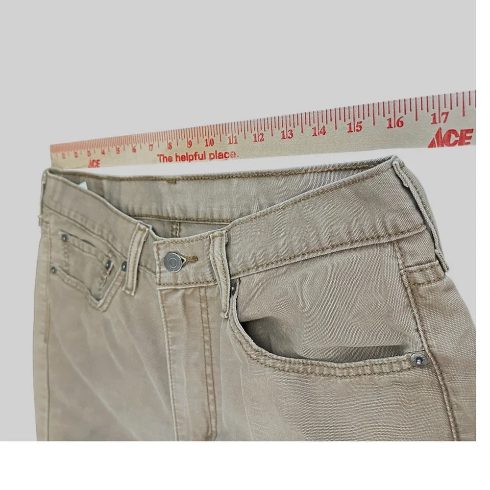 Levis 514 Straight Fit Pants Mens 34x34 Brown Tan Excellent Cotton Twill Jeans